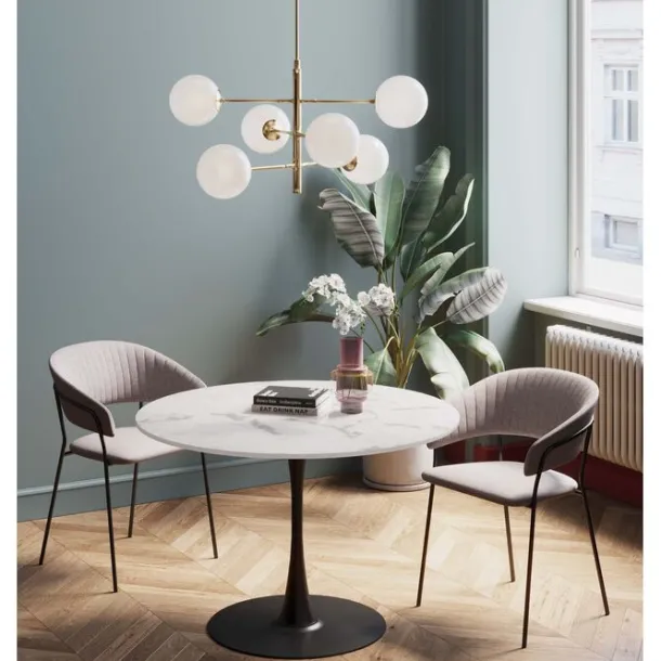 table_schickeria_marble_w_1-1.webp Hot KARE Design Table Schickeria Marble White Black Ø110cm
