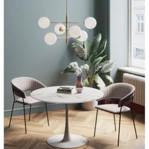 Sale KARE Design Table Schickeria Marble White Ø110cm