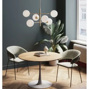 Discount KARE Design Table Schickeria Oak White Ø110cm