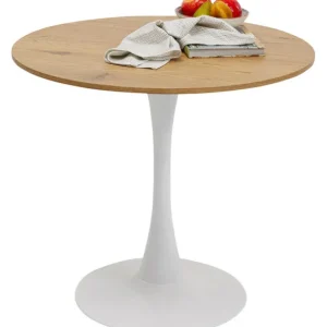 Outlet KARE Design Table Schickeria Oak White Ø80cm