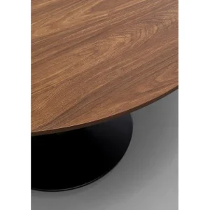 Discount KARE Design Table Schickeria Walnut Black Ø110cm