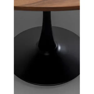 Discount KARE Design Table Schickeria Walnut Black Ø110cm