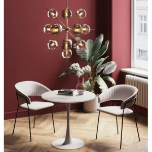Discount KARE Design Table Schickeria White Ø80