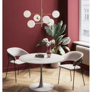 Outlet KARE Design Table Schickeria White Ø110