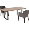 Clearance KARE Design Table Symphony Crude Steel 180x90