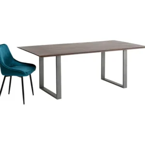 Fashion KARE Design Table Symphony Dark Crude Steel 180x90