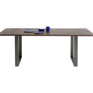 Fashion KARE Design Table Symphony Dark Crude Steel 180x90