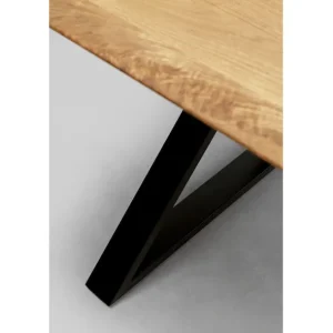 Discount KARE Design Table Symphony Oak Cross Black 200x100cm