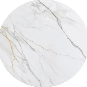 Clearance KARE Design Table Top Invitation Round Ceramic White Ø120cm
