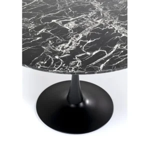 Best KARE Design Table Veneto Marble Black Ø110cm