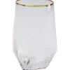 Clearance KARE Design Tumbler Diamond Gold Rim