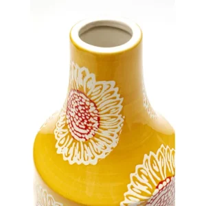 New KARE Design Vase Big Bloom Yellow 38cm
