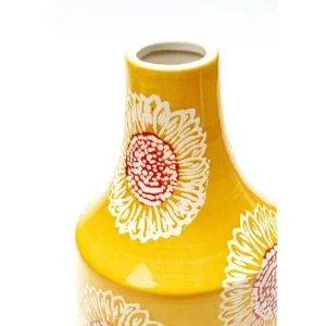 New KARE Design Vase Big Bloom Yellow 38cm