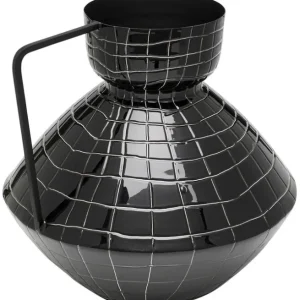 Clearance KARE Design Vase Black Mesh Handle 29cm