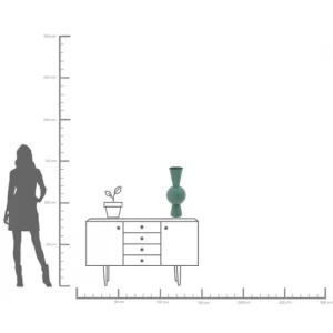 New KARE Design Vase Blow Bluegreen 60cm