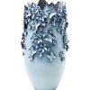 Online KARE Design Vase Butterflies Lightblue 50cm