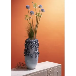 Online KARE Design Vase Butterflies Lightblue 50cm