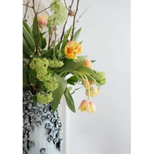 Clearance KARE Design Vase Butterflies Lightblue 35cm