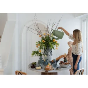 Online KARE Design Vase Butterflies Lightblue 50cm