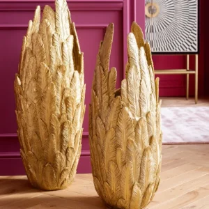 Sale KARE Design Vase Feathers Gold 80