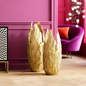 Sale KARE Design Vase Feathers Gold 91
