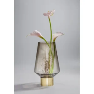 Best KARE Design Vase Noble Ring Brown 40cm