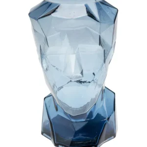 Outlet KARE Design Vase Prisma Face Blue 30cm