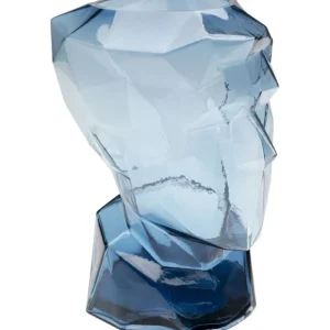 Outlet KARE Design Vase Prisma Face Blue 30cm