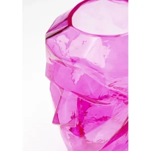 Online KARE Design Vase Prisma Face Pink 30cm