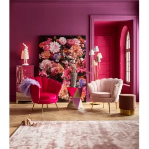 Clearance KARE Design Vase Rose Multi Chrome Small