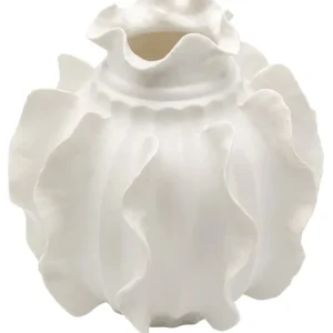 Online KARE Design Vase Viento White 23cm