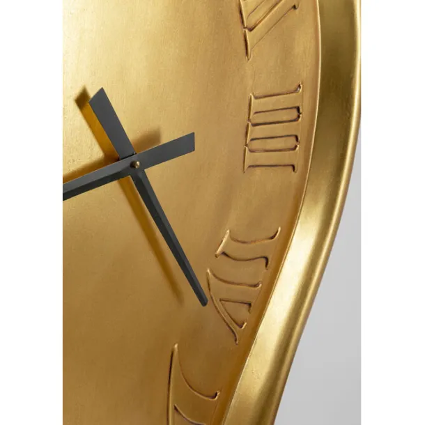 wall_clock_big_drop_gold__4.webp Online KARE Design Wall Clock Big Drop Gold 92x127cm