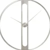 Outlet KARE Design Wall Clock Clip Silver Ø60cm