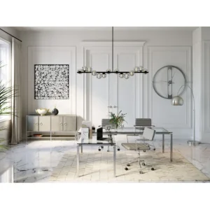 Outlet KARE Design Wall Clock Clip Silver Ø60cm