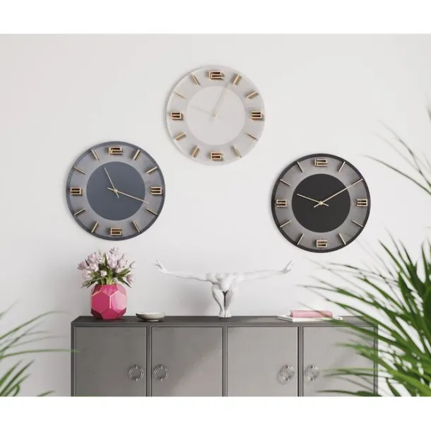 wall_clock_leonardo_black_1.webp Online KARE Design Wall Clock Leonardo Black/Gold Ø49cm