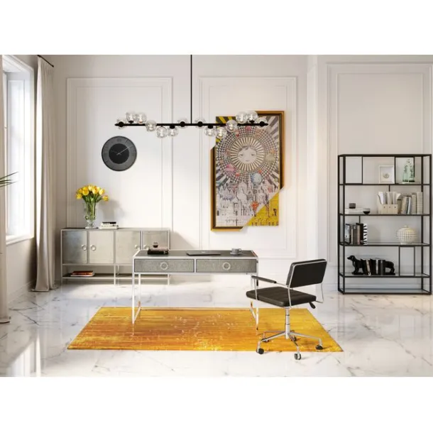 wall_clock_leonardo_black_2.webp Online KARE Design Wall Clock Leonardo Black/Gold Ø49cm