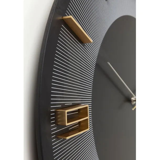 wall_clock_leonardo_black_7.webp Online KARE Design Wall Clock Leonardo Black/Gold Ø49cm