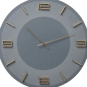 Outlet KARE Design Wall Clock Leonardo Grey/Gold Ø49cm