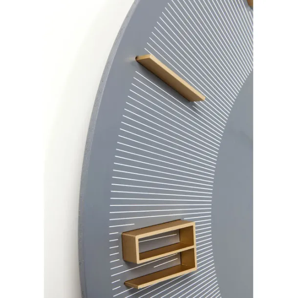 wall_clock_leonardo_greyg_5.webp Outlet KARE Design Wall Clock Leonardo Grey/Gold Ø49cm