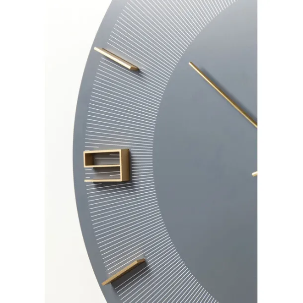 wall_clock_leonardo_greyg_7.webp Outlet KARE Design Wall Clock Leonardo Grey/Gold Ø49cm