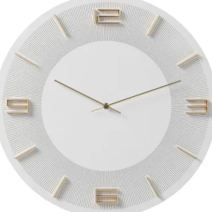 Hot KARE Design Wall Clock Leonardo White/Gold Ø49cm