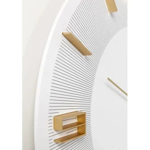 Hot KARE Design Wall Clock Leonardo White/Gold Ø49cm