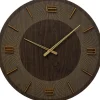 Clearance KARE Design Wall Clock Levi Brown Ø60cm
