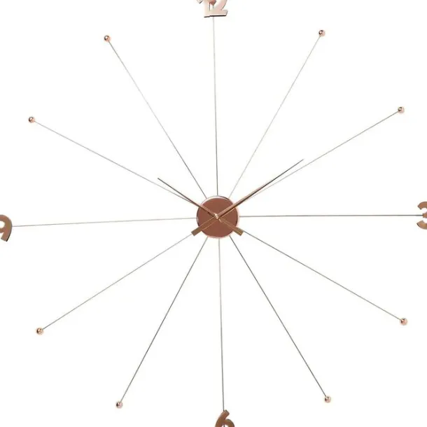 wall_clock_like_umbrella__0-3.webp Clearance KARE Design Wall Clock Like Umbrella Rose Gold