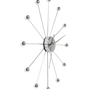 Best KARE Design Wall Clock Like Umbrella Balls Chrome