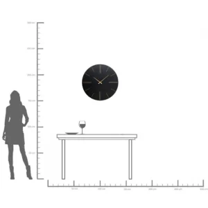 Sale KARE Design Wall Clock Luca Black Ø70cm