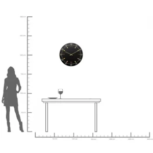 Outlet KARE Design Wall Clock Milk Bar Black  Ø60cm