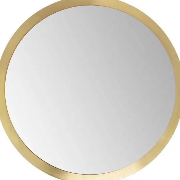 wall_mirror_arezzo_brass__0-1.webp Clearance KARE Design Wall Mirror Arezzo Brass Ø100cm