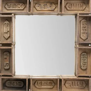 Fashion KARE Design Wall Mirror Brick 90x90cm