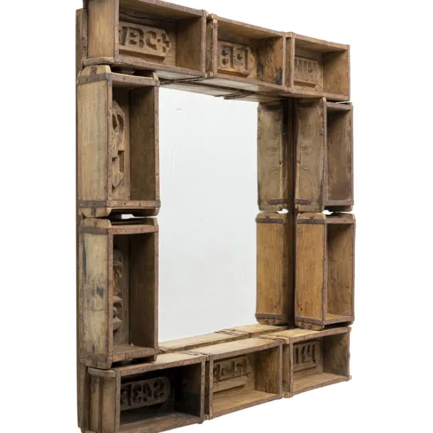 wall_mirror_brick_xcm_1.webp Fashion KARE Design Wall Mirror Brick 90x90cm